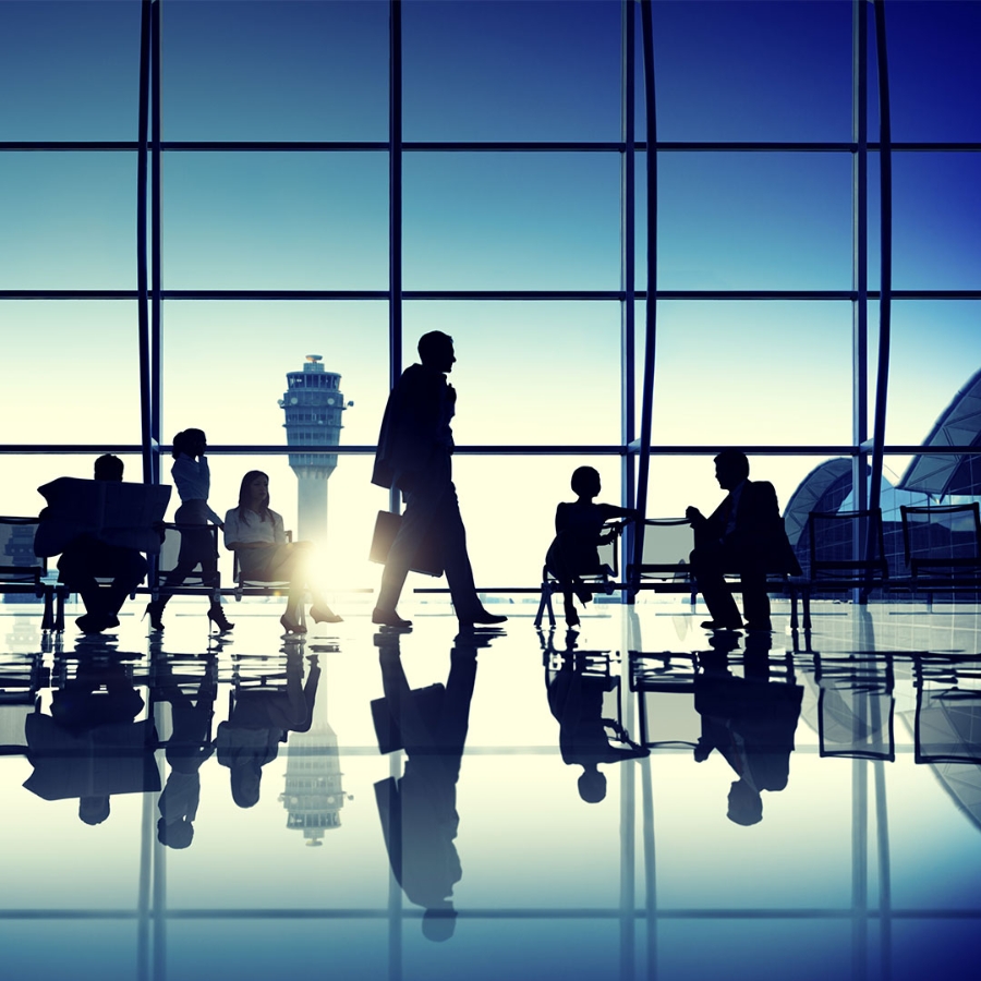 People sitting at Airport