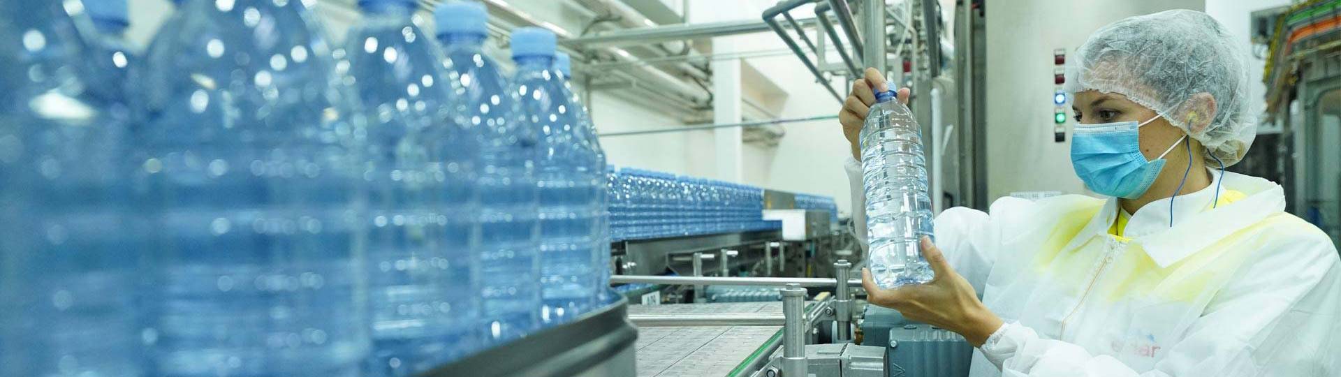 A person working on a conveyor belt