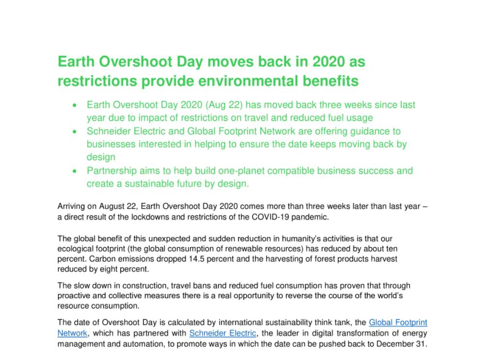 JOINT PRESS RELEASE I Preparing for one-planet prosperity is necessary for companies to attain and maintain their long-term competitive advantage FINAL.pdf