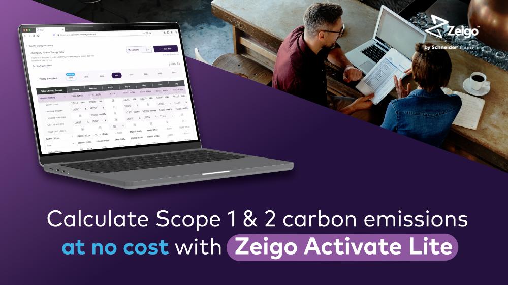 Schneider Electric launches Zeigo™ Activate Lite, an enhanced version of its complimentary subscription plan for comprehensive emissions management