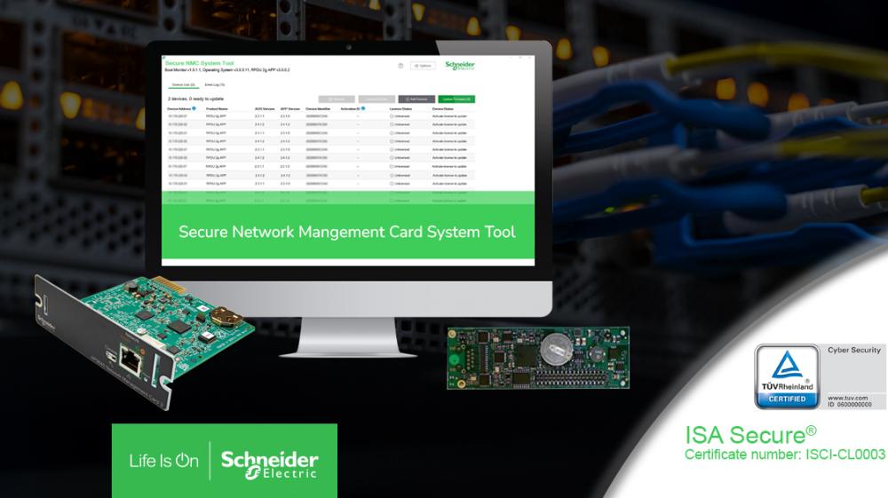 Schneider Electric, premier dans l'industrie à obtenir une certification de cybersécurité de niveau supérieur pour ses solutions DCIM