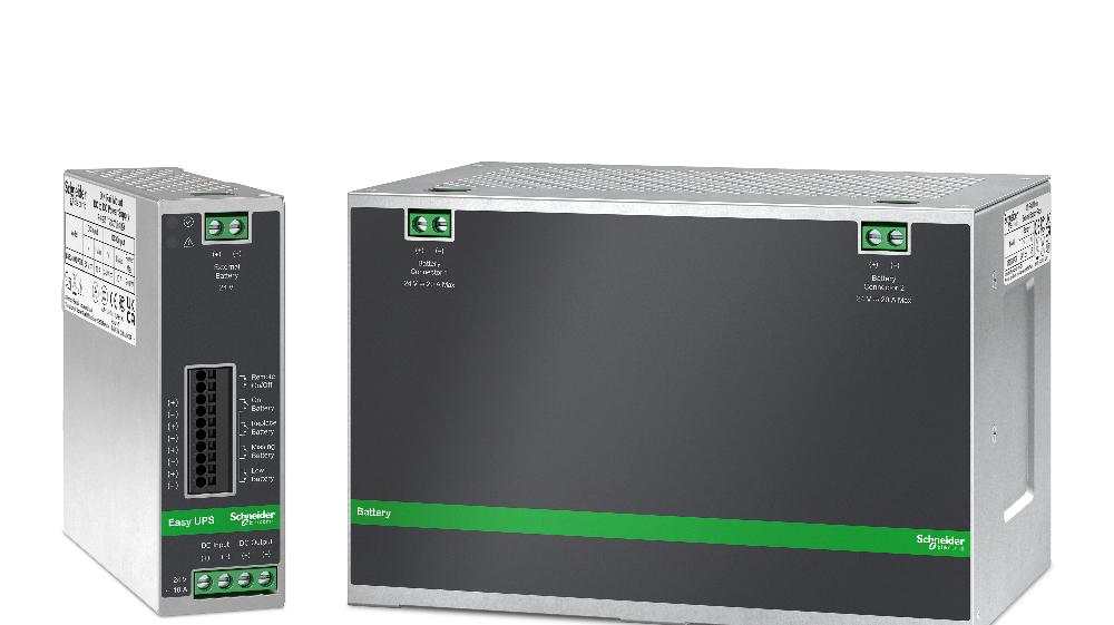 Schneider Electric introduceert Easy UPS 24V DC DIN Rail industriële UPS