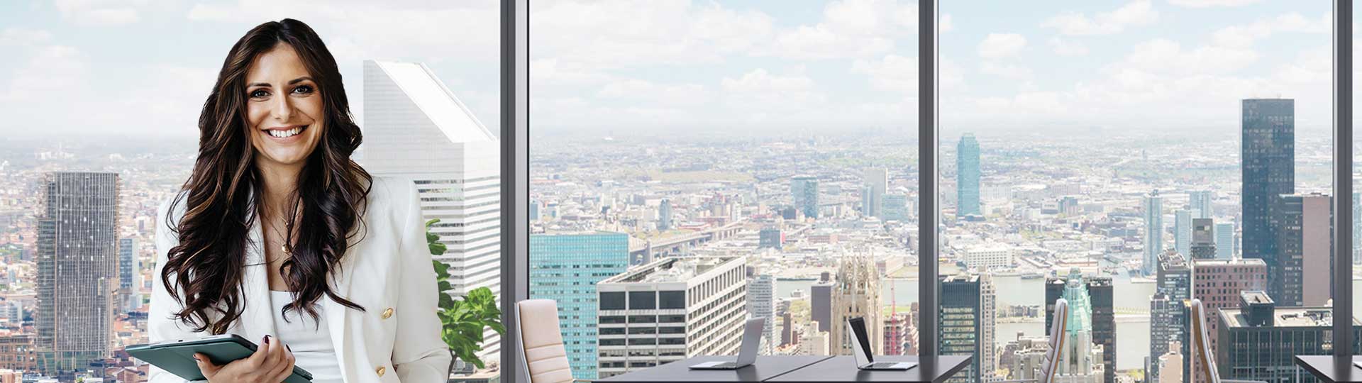 A view of a city from a window