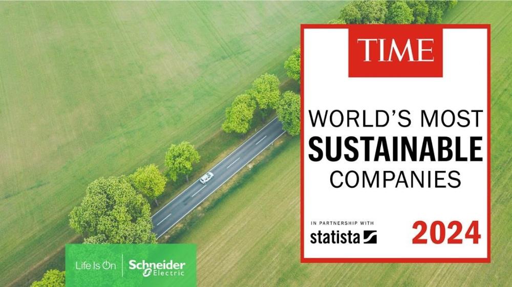 Schneider Electric é nomeada a empresa mais sustentável do mundo em 2024