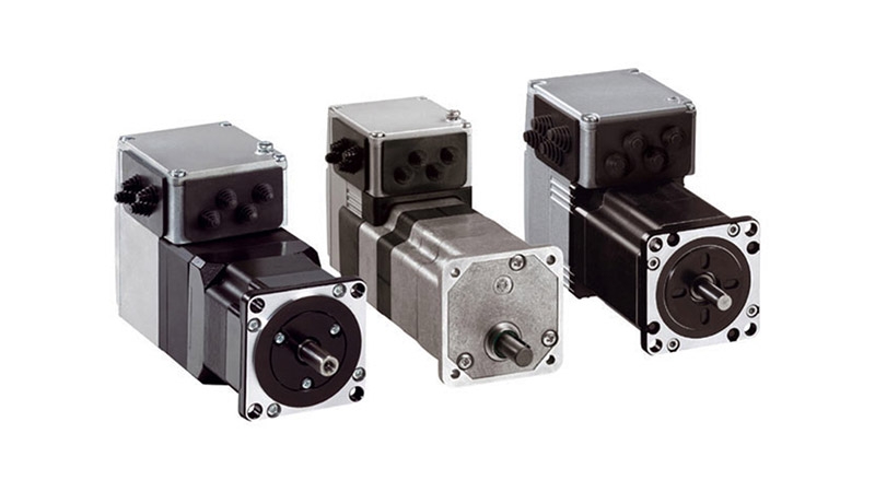 Several small metal motors