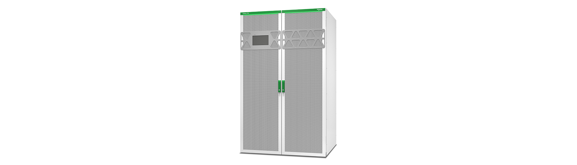 A white and green cabinet