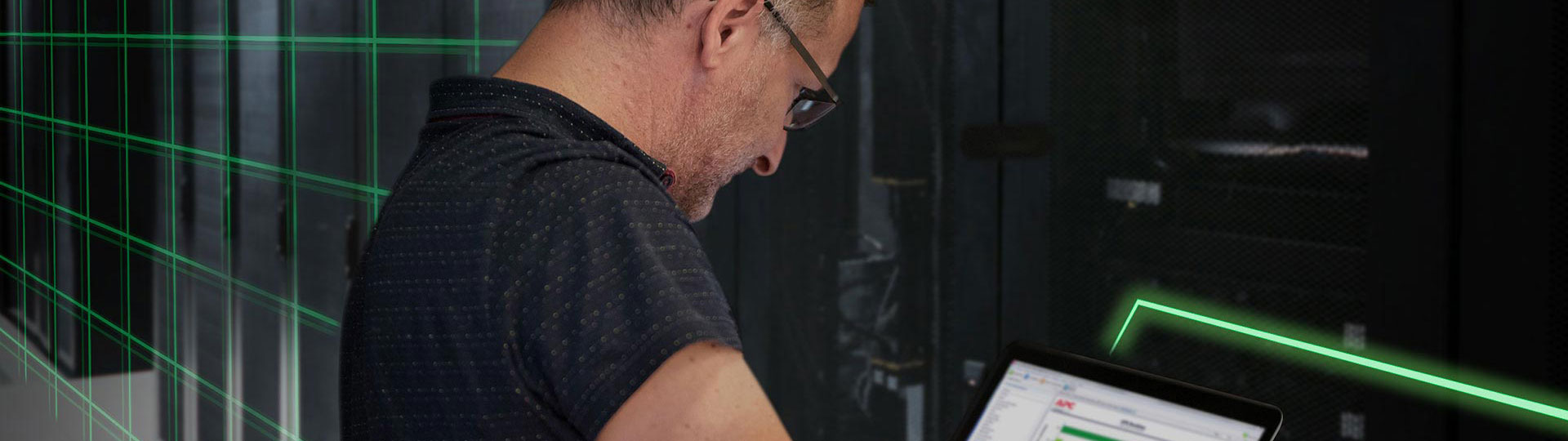 Man working on computer