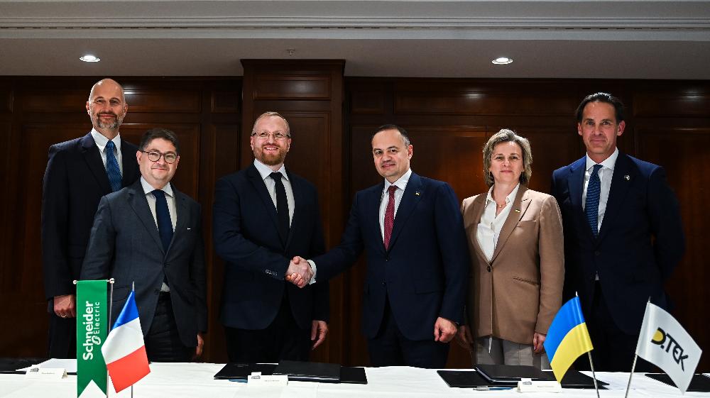 Schneider Electric und DTEK Group geben Absichtserklärung im Vorfeld der Ukrainian Recovery Conference bekannt