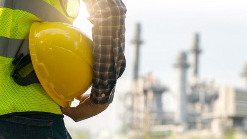 An Engineer working on site