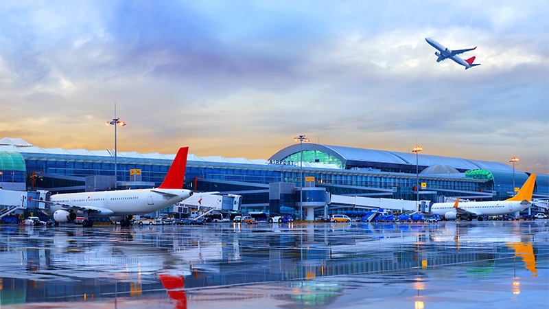 Airport in İzmir, Turkey ( Adnan Menderes Airport )