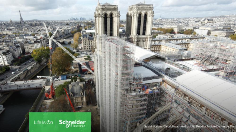 Schneider Electric contribuyó a la restauración de la Catedral de Notre Dame