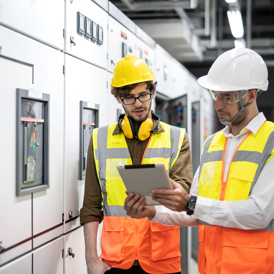 Switchgear electrical energy distribution at substation room