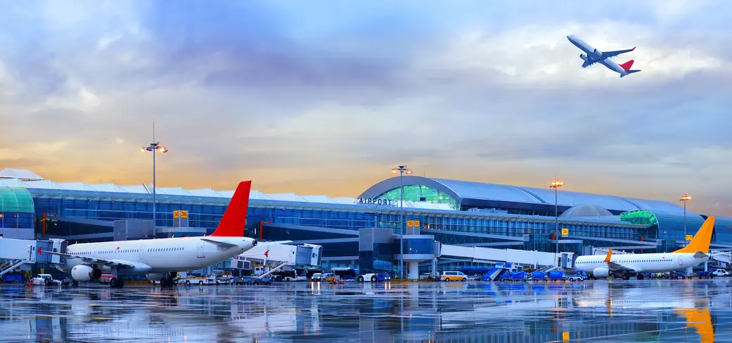 Modern airport