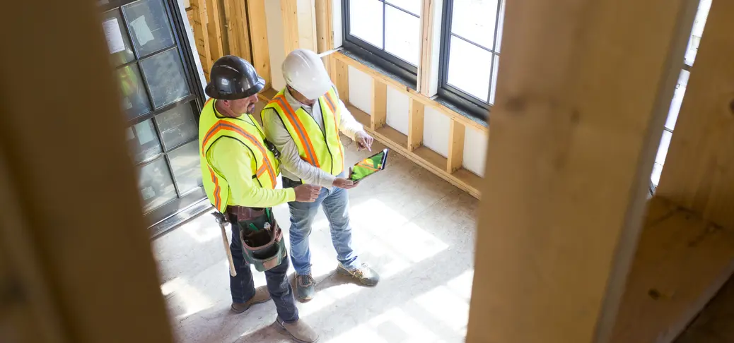 Construction Site USA with tablet