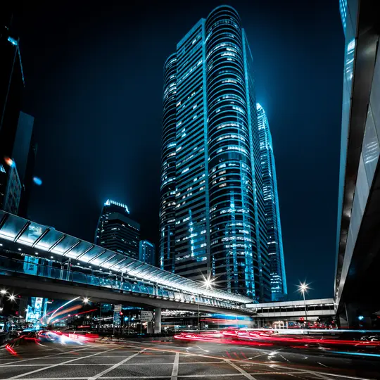 Hong Kong city view at night