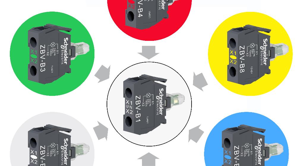 Schneider Electric opgraderer Harmony-sortimentet  med nyt LED lampemodul