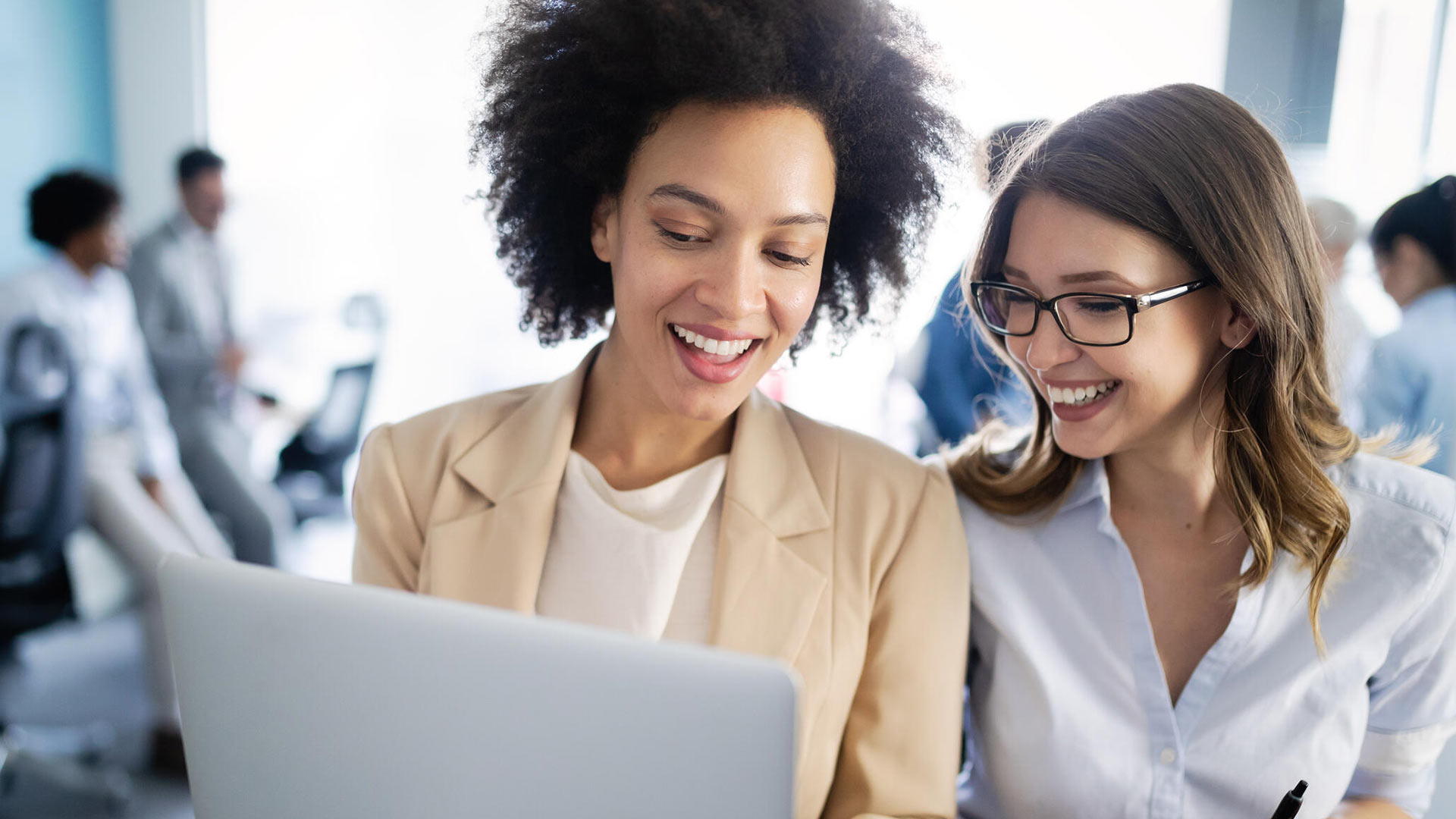 two young business women