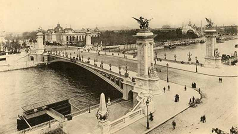 A bridge over a river