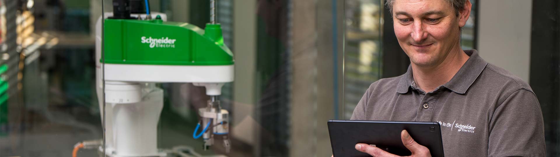 A person holding a tablet