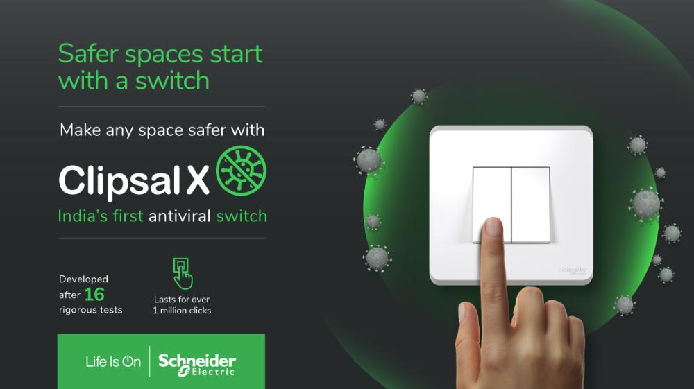 Schneider Electric launches India’s first Anti-Viral Switches