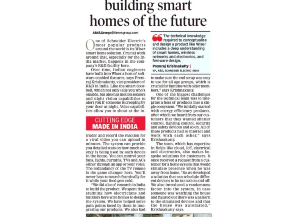 The Times of India_Indian techies are Building Smart Homes of The Future.pdf