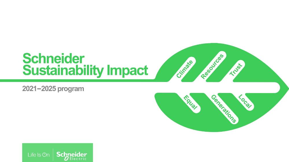 슈나이더 일렉트릭, 자사의 ESG 경영 실현을 위한 2021-2025 지속가능성영향(SSI) 상반기 실적 발표