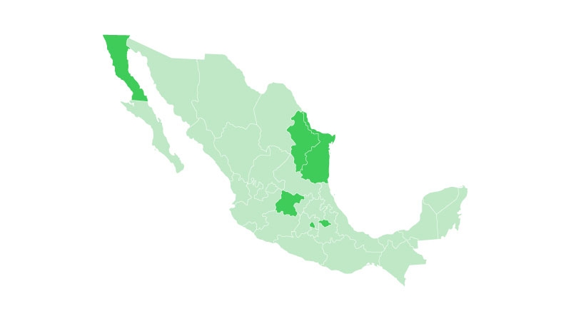 Map of the Mexican Republic