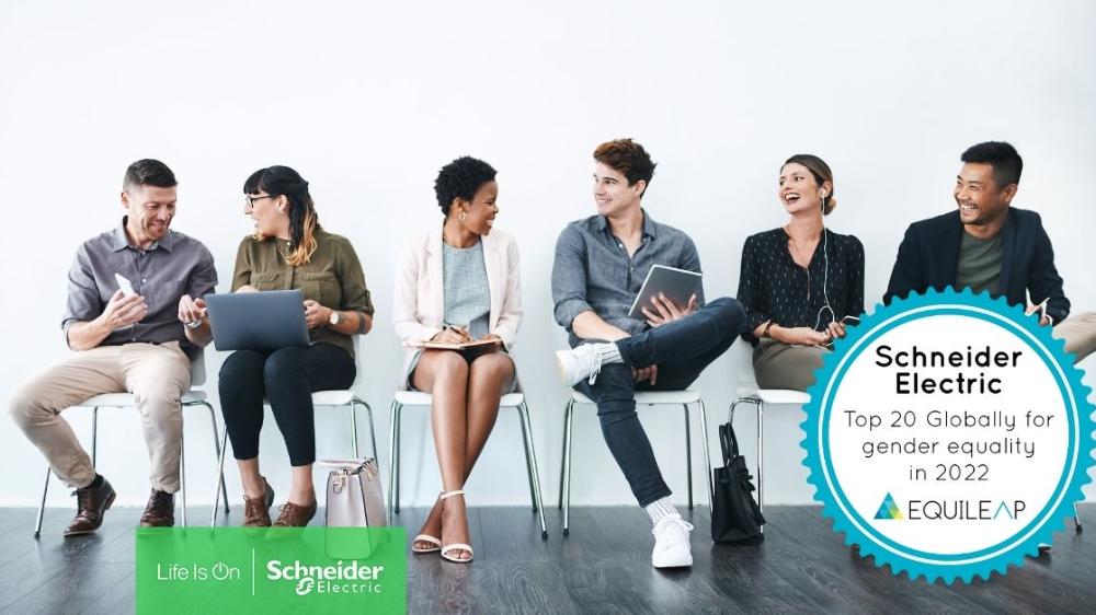 Schneider Electric logra el puesto 20 en el Top 100 del mundo en igualdad de género por Equileap