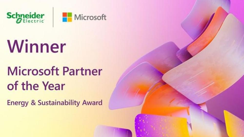 Schneider Electric es reconocido como el Socio del año en Energía y Sustentabilidad para Microsoft