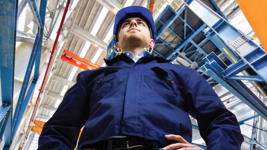 Worker at a factory