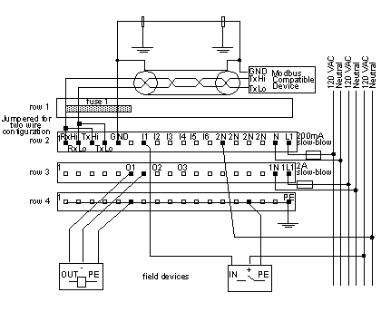 170ADM54080 - Modicon Momentum - Modbus I/O module base - 6 I / 3