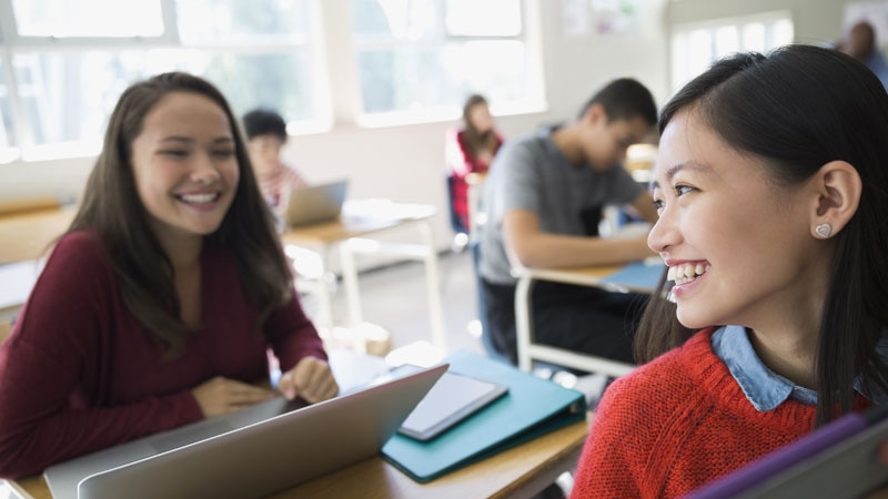 Eductation, high school students in class