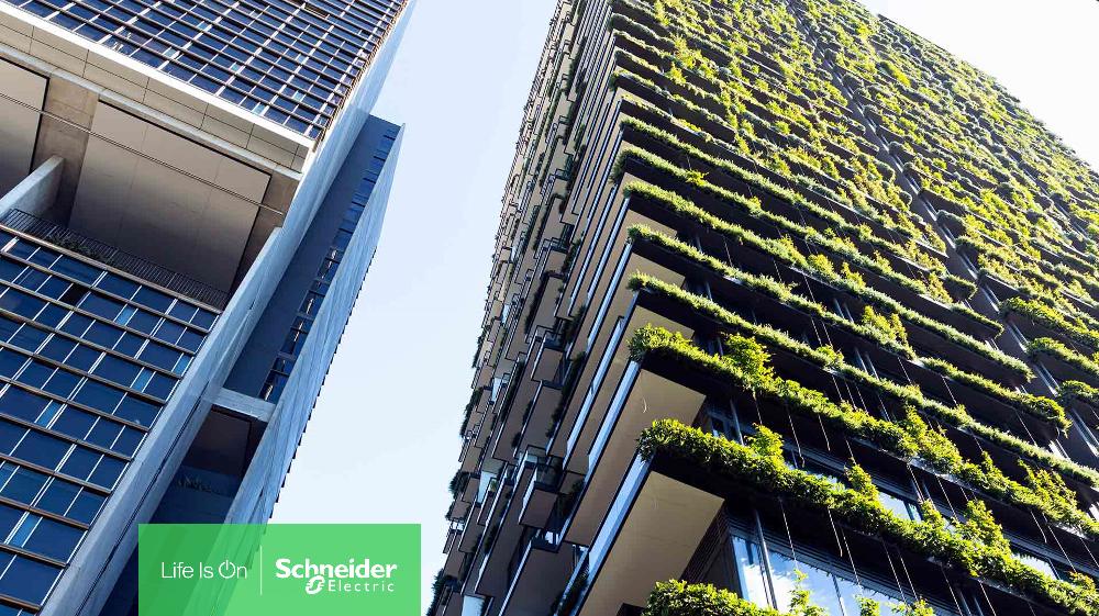 1.5°C抗暖化防衛前線 施耐德電機協助大樓邁向淨零建築 透過數位化及電氣化 助力「現有建築」降低生命週期中高達83%碳排