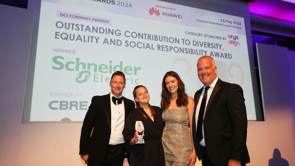 Schneider Electric Wins ‘Outstanding Contribution to Diversity, Equality and Social Responsibility’ and ‘Data Centre Consolidation/ Upgrade Project of the Year’ at the DCS Awards 2024