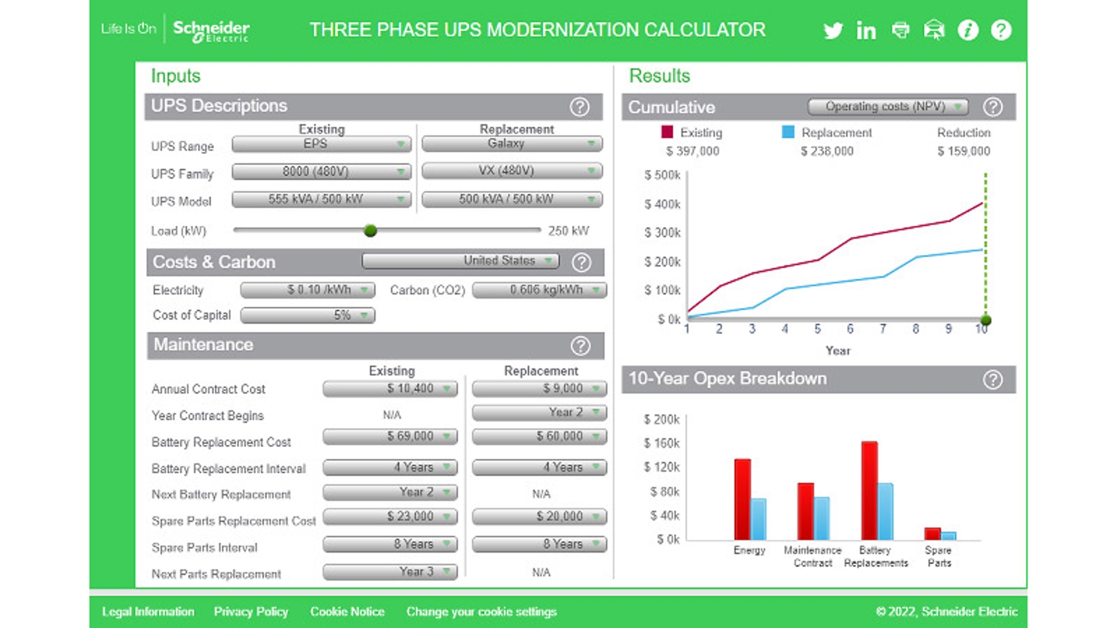 TradeOff Tool calculators for data center PUE | Schneider Electric USA