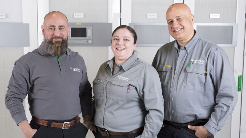 Image showing Schneider Electric services employees