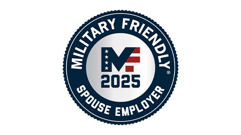 Award logo for 2025 Military Friendly Spouse Employer