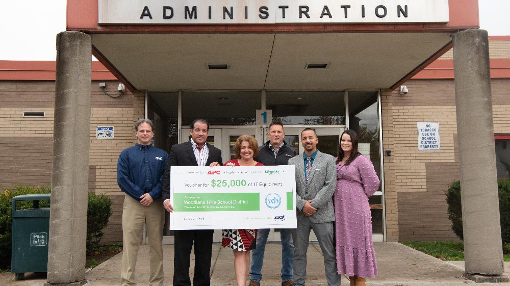 Schneider Electric Presents $25,000 to Pennsylvania School District, Annual IT Makeover Contest Winner