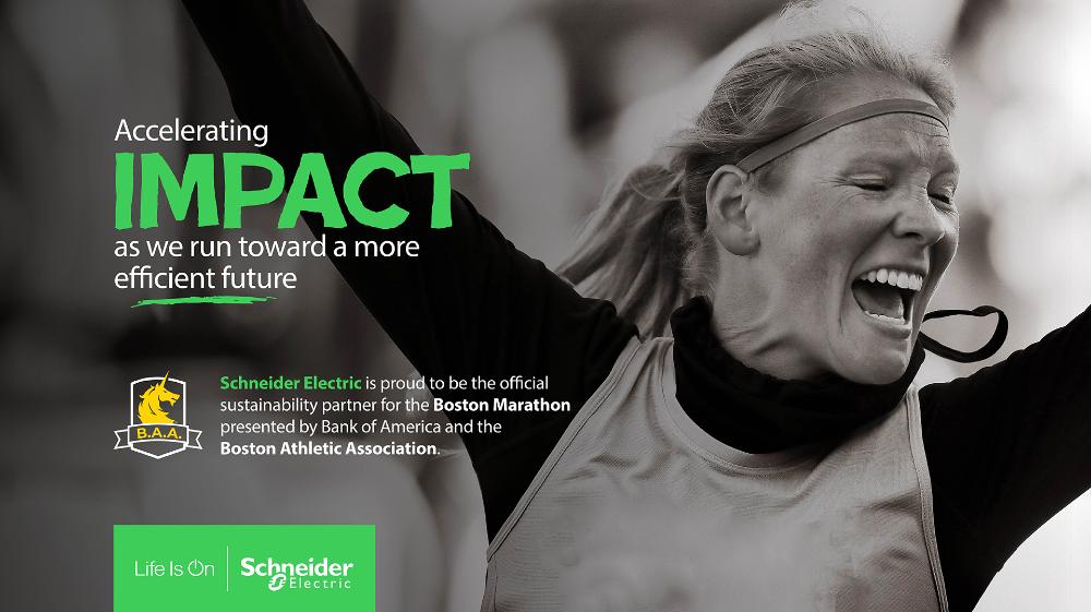 Schneider Electric Named the Official Sustainability Partner of the Boston Marathon presented by Bank of America