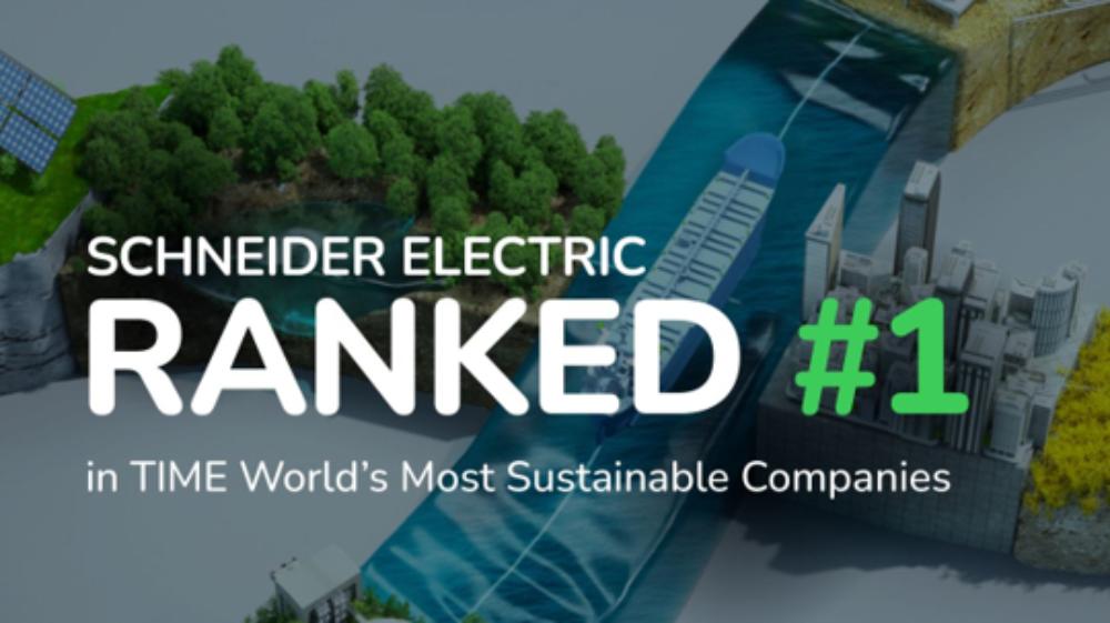 Schneider Electric được vinh danh “Công ty Bền vững nhất thế giới” năm 2024 bởi tạp chí TIME và Statista