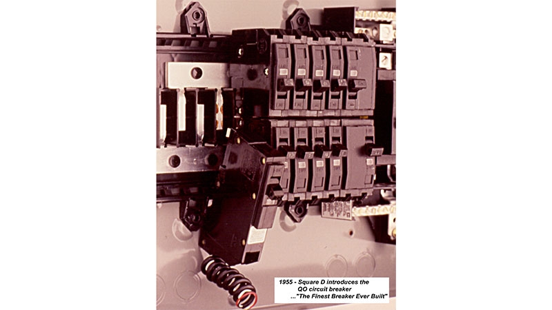 Close-up of a circuit breaker