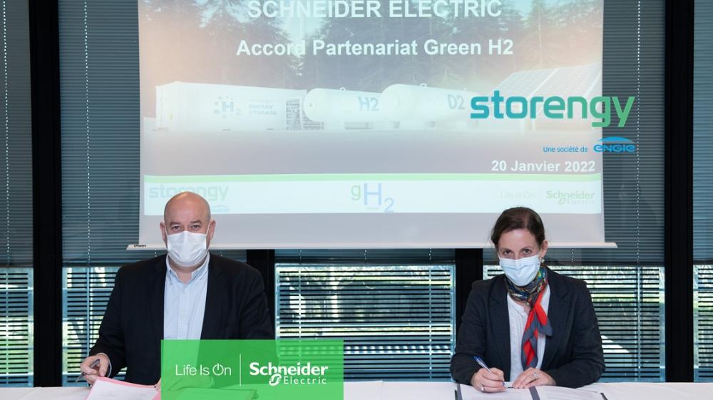 Storengy, a subsidiary of ENGIE, and Schneider Electric sign a framework partnership agreement about a renewable and low-carbon renewable hydrogen storage solution