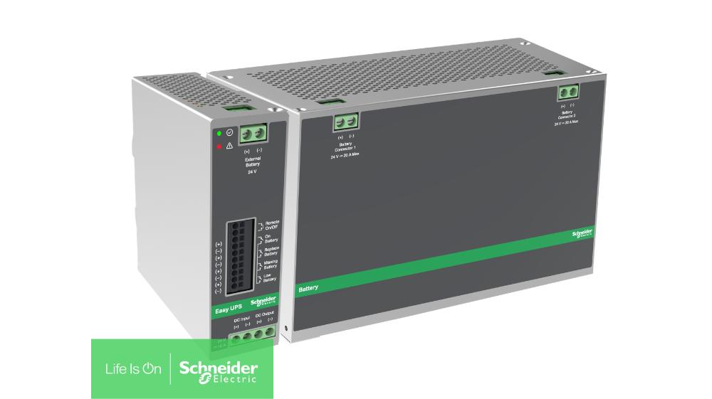 Schneider Electric Introduces Easy UPS 24V DC DIN Rail Industrial UPS