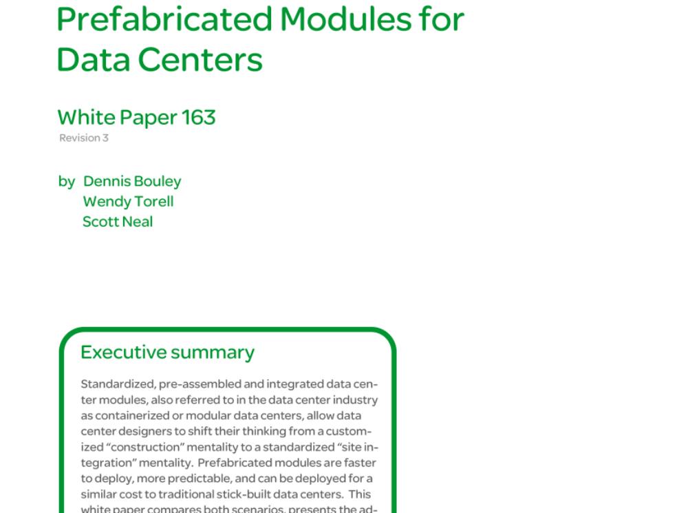 WHITE PAPER & BLOG_Benefits and Drawbacks of Prefabricated Modules for Data Centers.pdf
