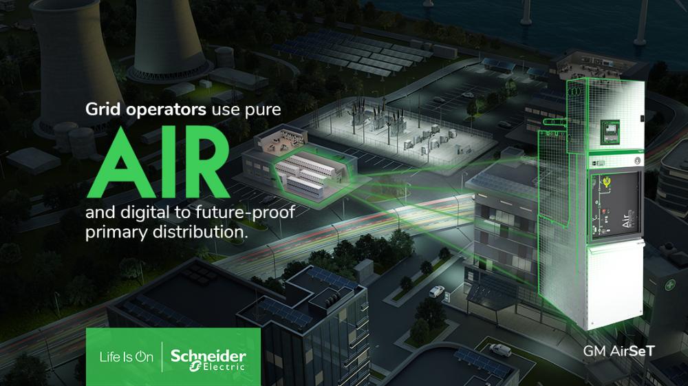 Schneider Electric furthers SF6-free AirSeT MV ranges for greener electric distribution