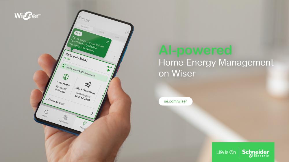 Schneider Electric launches AI-powered home energy management feature for Wiser Home