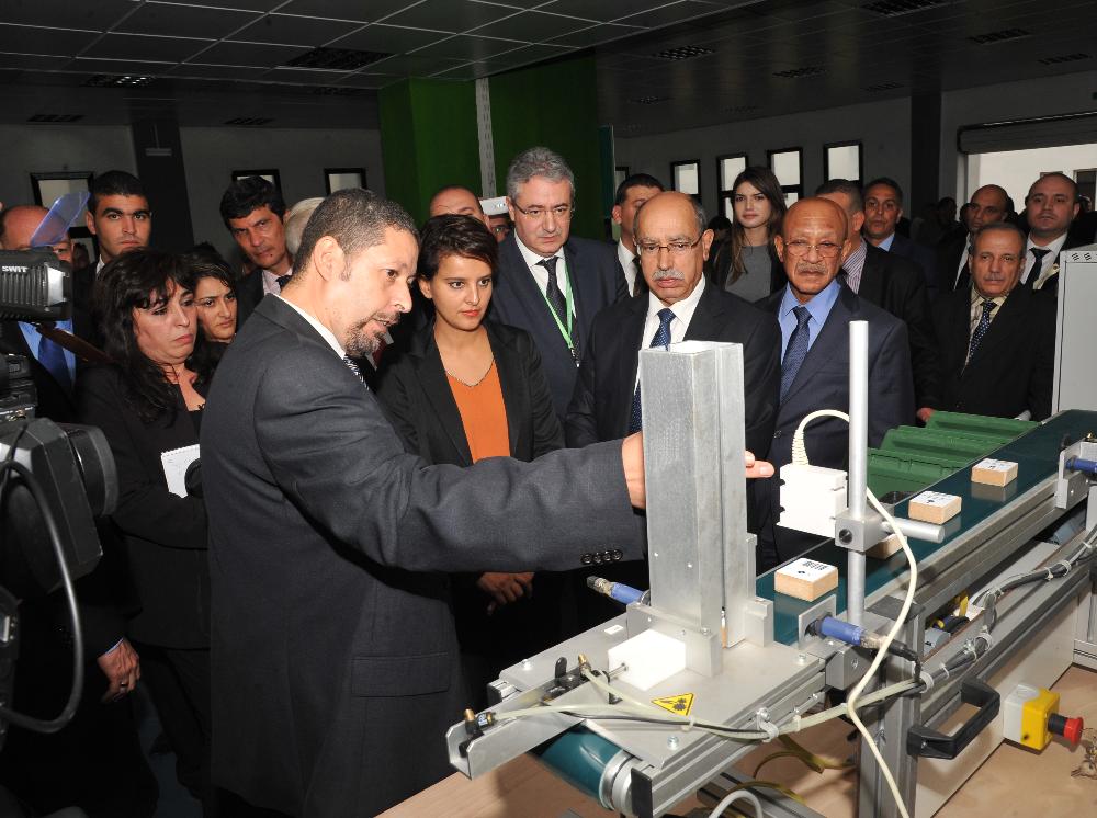 Inauguration du 1er centre d'excellence algéro-français de formation aux métiers de l'énergie et de l'électricité en présence de la ministre de l’Education nationale française, Mme Najat Vallaud-Belkacem