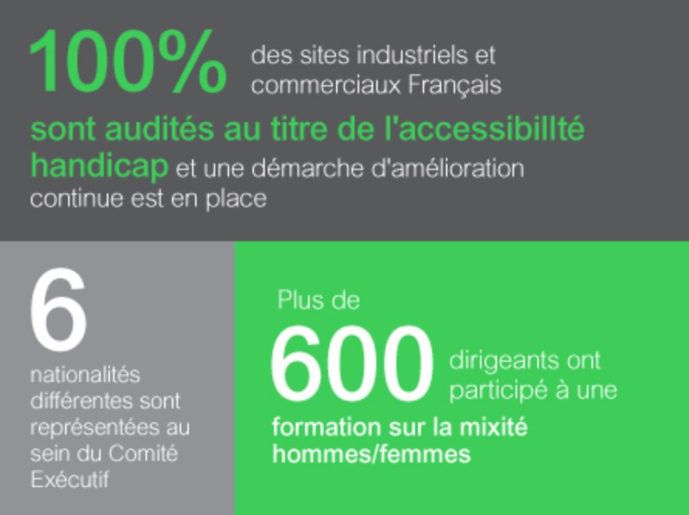 La diversité chez Schneider Electric (.jpg, Infographie)