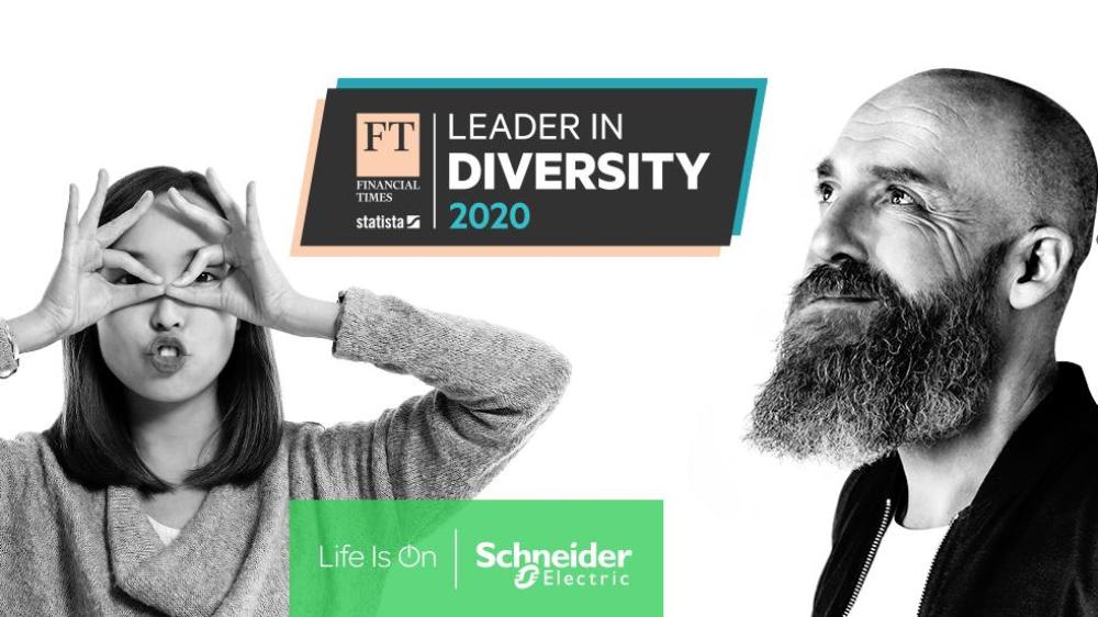 Schneider Electric parmi les 50 entreprises leaders pour la diversité par le Financial Times