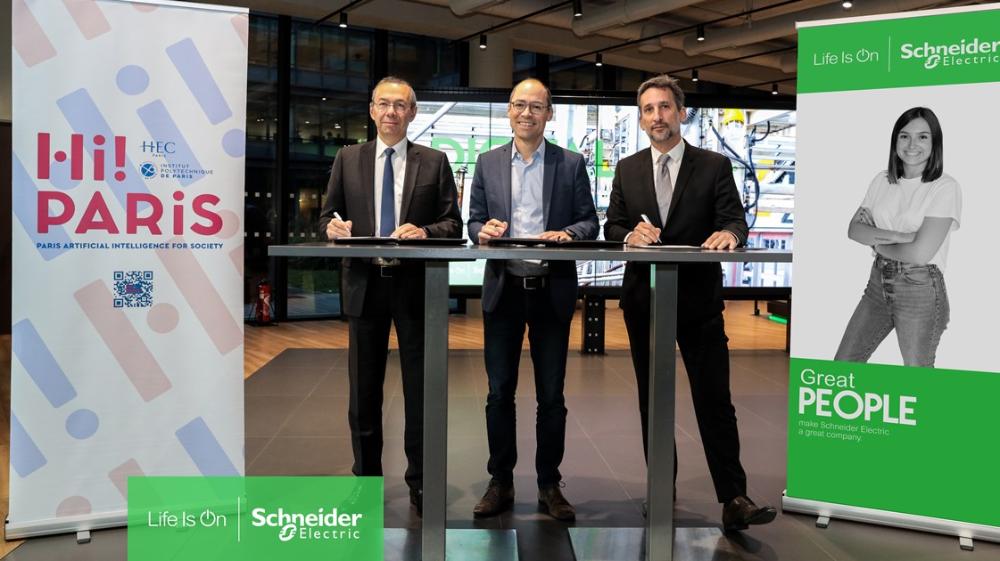 Schneider Electric s’engage auprès de Hi! PARIS, Centre de recherche dédié à l'intelligence artificielle et la science des données